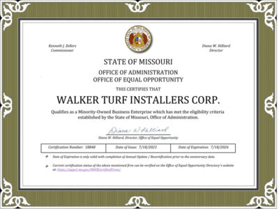 certified turf installers